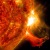 Llamarada del Sol erupción del sol solar